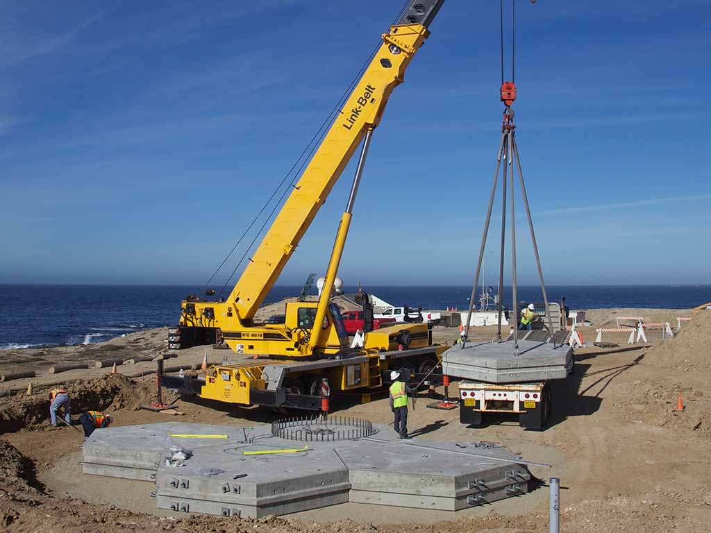 Crane at EVEZ worksite